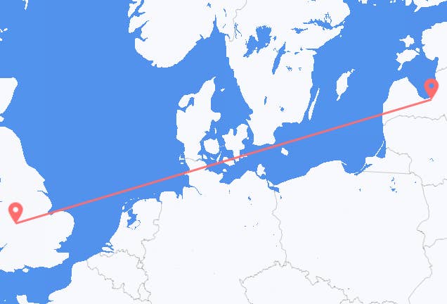 Birmingham to Riga