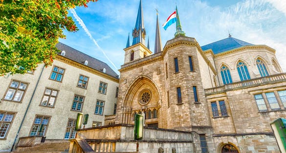Photo of Notre Dame de Luxembourg Cathedral is a Roman Catholic cathedral in the southern part of Luxembourg..