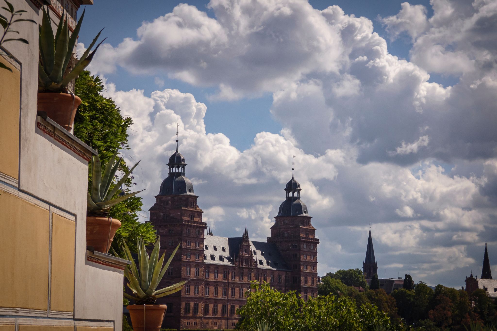 photo  of view of Johannisburg Castle in Aschaffenburg Bavaria Germany