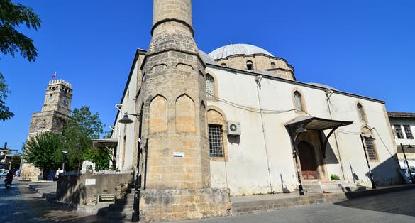 photo of back view of Tekeli Mehmet Pasa mosque in Antalya, Turkey.