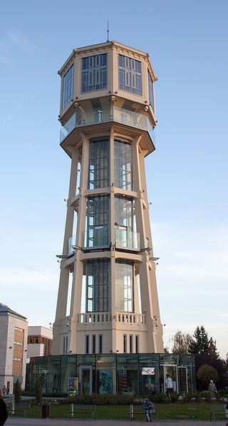 photo of view of Water tower of Siófok, Siófok, Hungary.