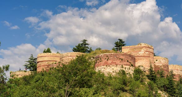 photo of view of Walls on the hill of the city of Kütahya, in the north west of Turkey.