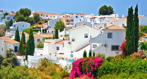 photo of view of Spanish landscape in Nerja, Costa del Sol, Spain