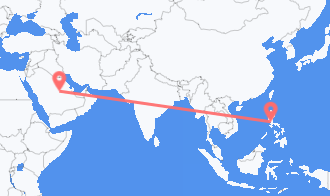 Riyadh to Manila