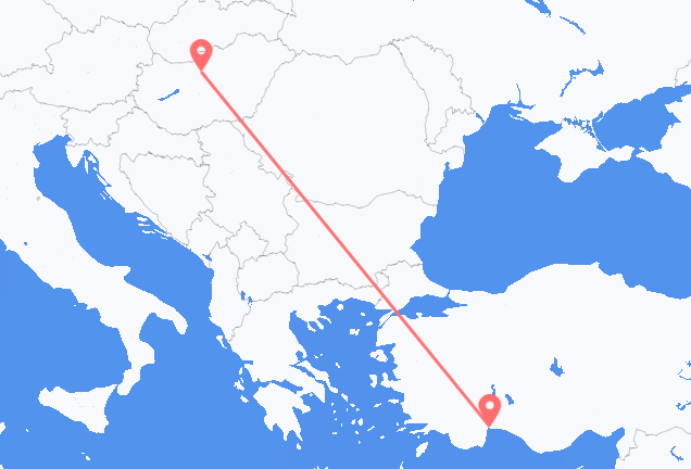 Budapest to Antalya