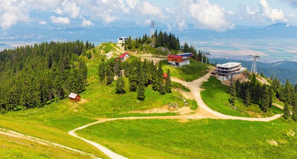 View from Postavarul Massif, Poiana Brasov, Romania