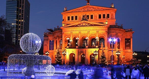 photo of view of Alte Oper, Frankfurt Oder, Germany.