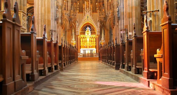 photo of view Inside Votive Church - Vienna, Austria.