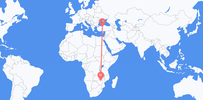Zimbabwe to Turkey