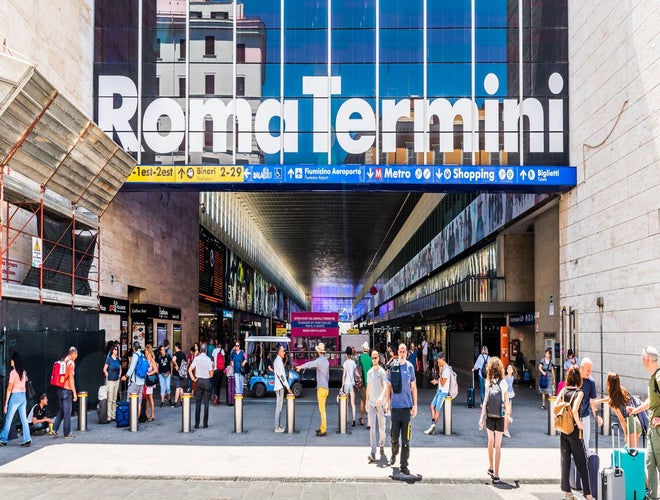 Busy entrance at Roma Termini station showing increased travel activity in Italy in June..jpg