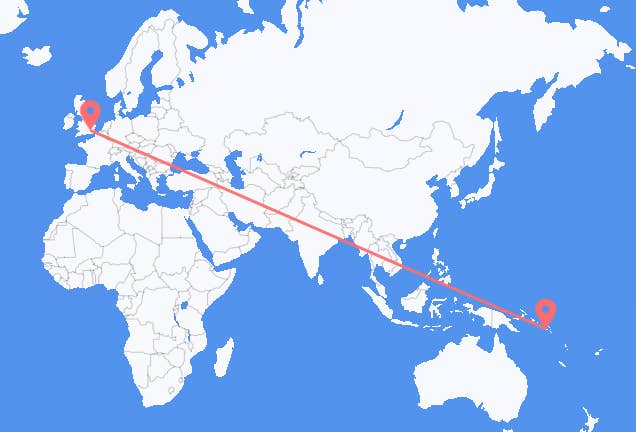 Honiara to London