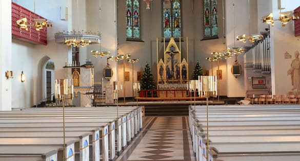 photo of inside view of Luleå Cathedral in Luleå , Sweden.