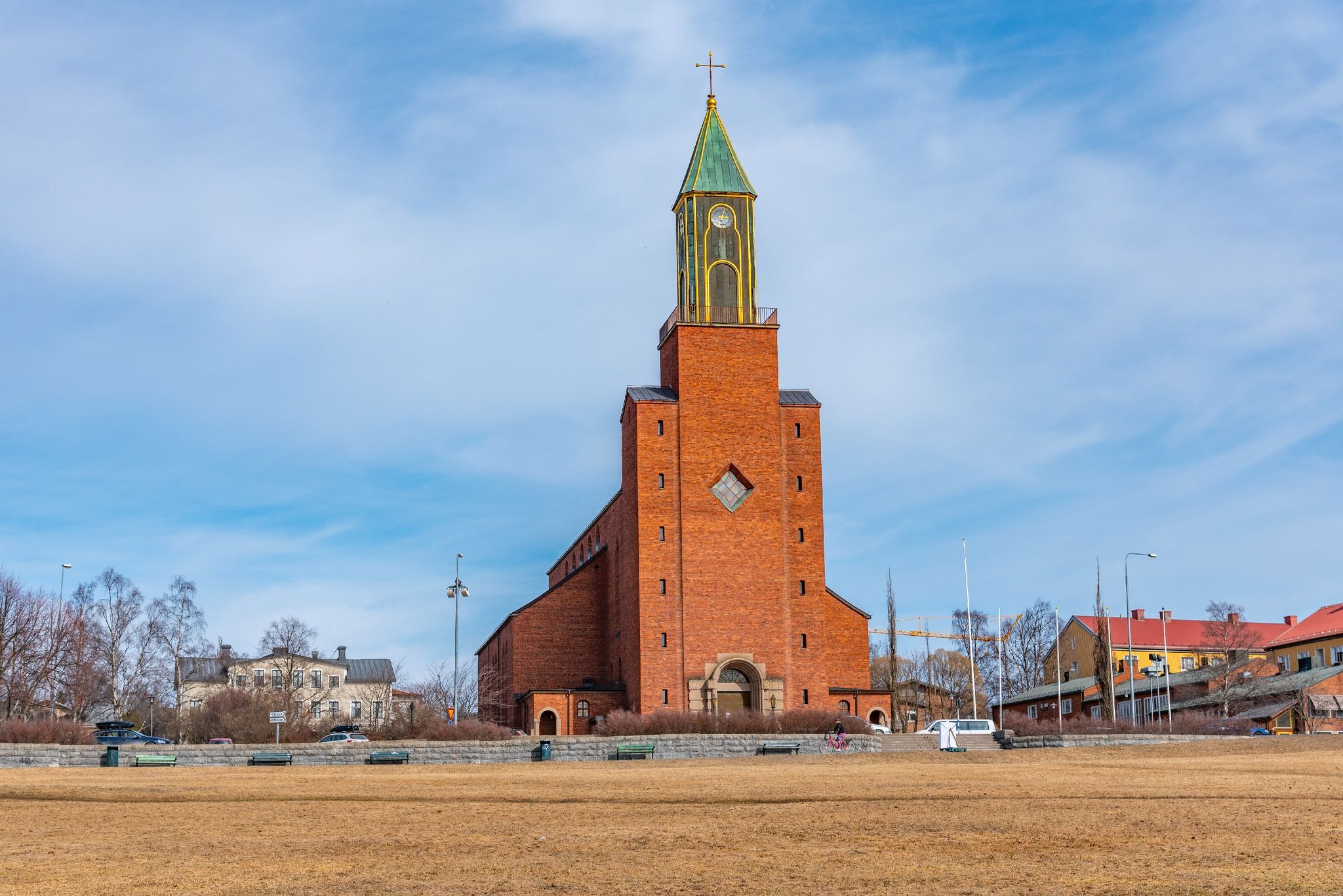 photo of Stora kyrkan church (Great Church) in Ostersund, Sweden.