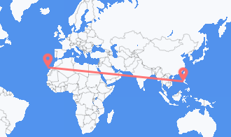 Las Palmas to Angeles