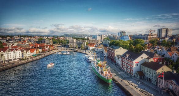 photo of view of Stavanger, Norway.