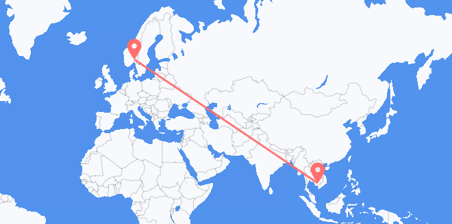 Камбоджа в Норвегию