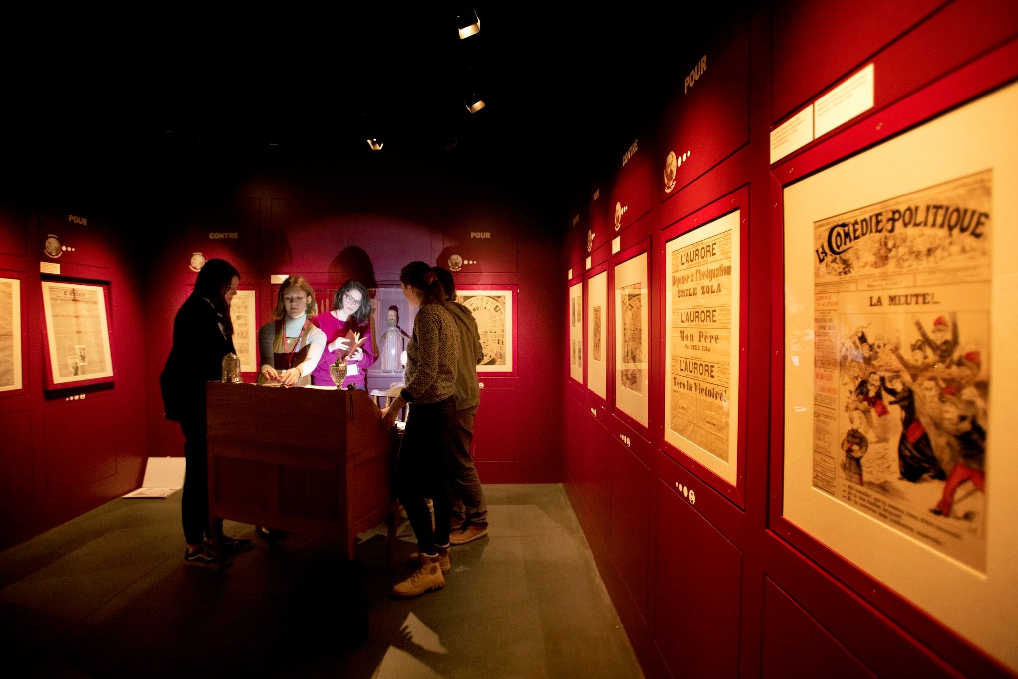 Visitors in the route linked to the Dreyfus Affair