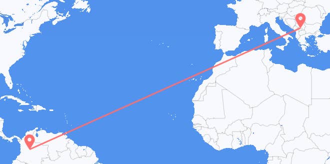 Colombia a Kosovo