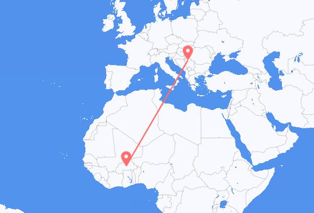 Ouagadougou à Belgrade