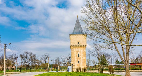 Photo of tower of Justice in Sarayici Arena of Edirne City, Turkey.