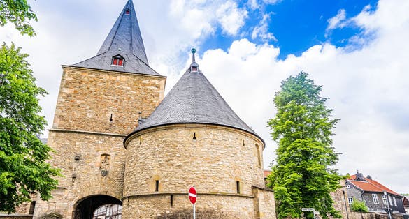 Photo of main Gate of historical city of Goslar, Germany.