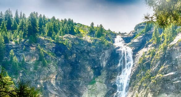 photo of view of highest waterfall in Rila Mountains, Bulgaria - Skakavitsa, Bulgaria.