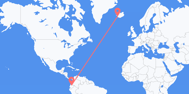 エクアドル アイスランドへ