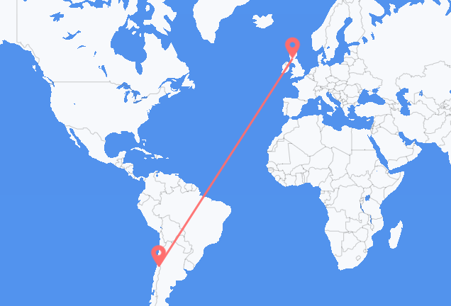 Santiago de Chile a Glasgow