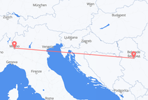 Milan to Belgrade