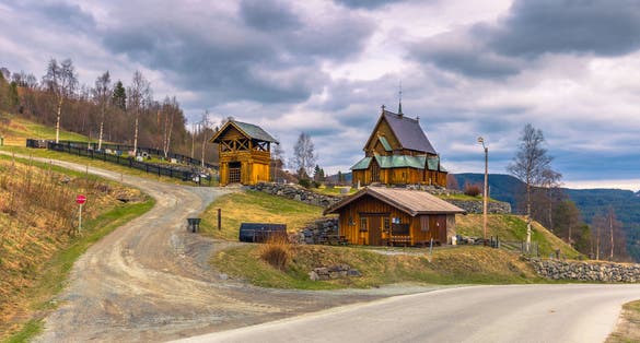 Stave Church of Reinli, Norway.