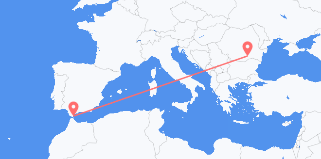 Gibraltar nach Rumänien