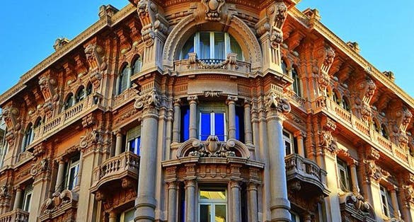 photo of view of Palazzo Mincuzzi, Bari, Italy.