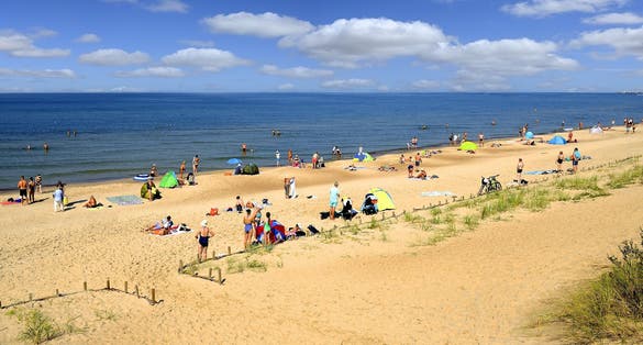 Photo of Beaches in Palanga Baltic Sea resort, Lithuania,