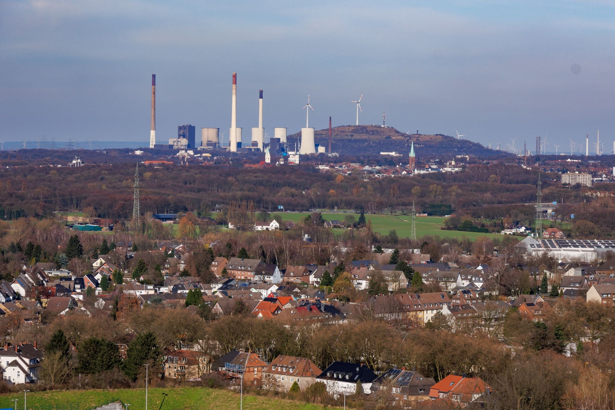 photo of view of Spring time at Bottrop in the german ruhr aerea.