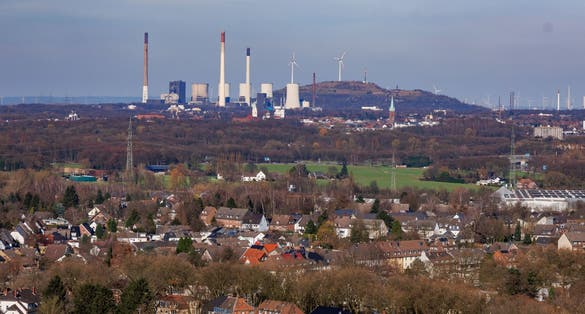 photo of view of Spring time at Bottrop in the german ruhr aerea.