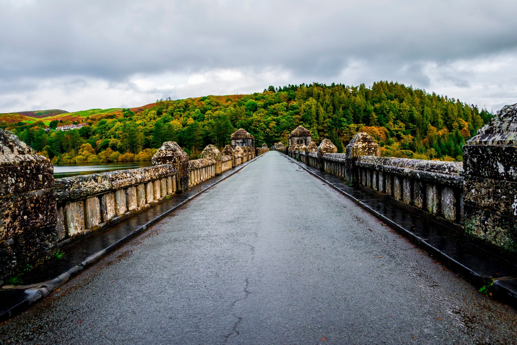 Photo of Lake Vyrnwy Dam in Powys ,Wales.
