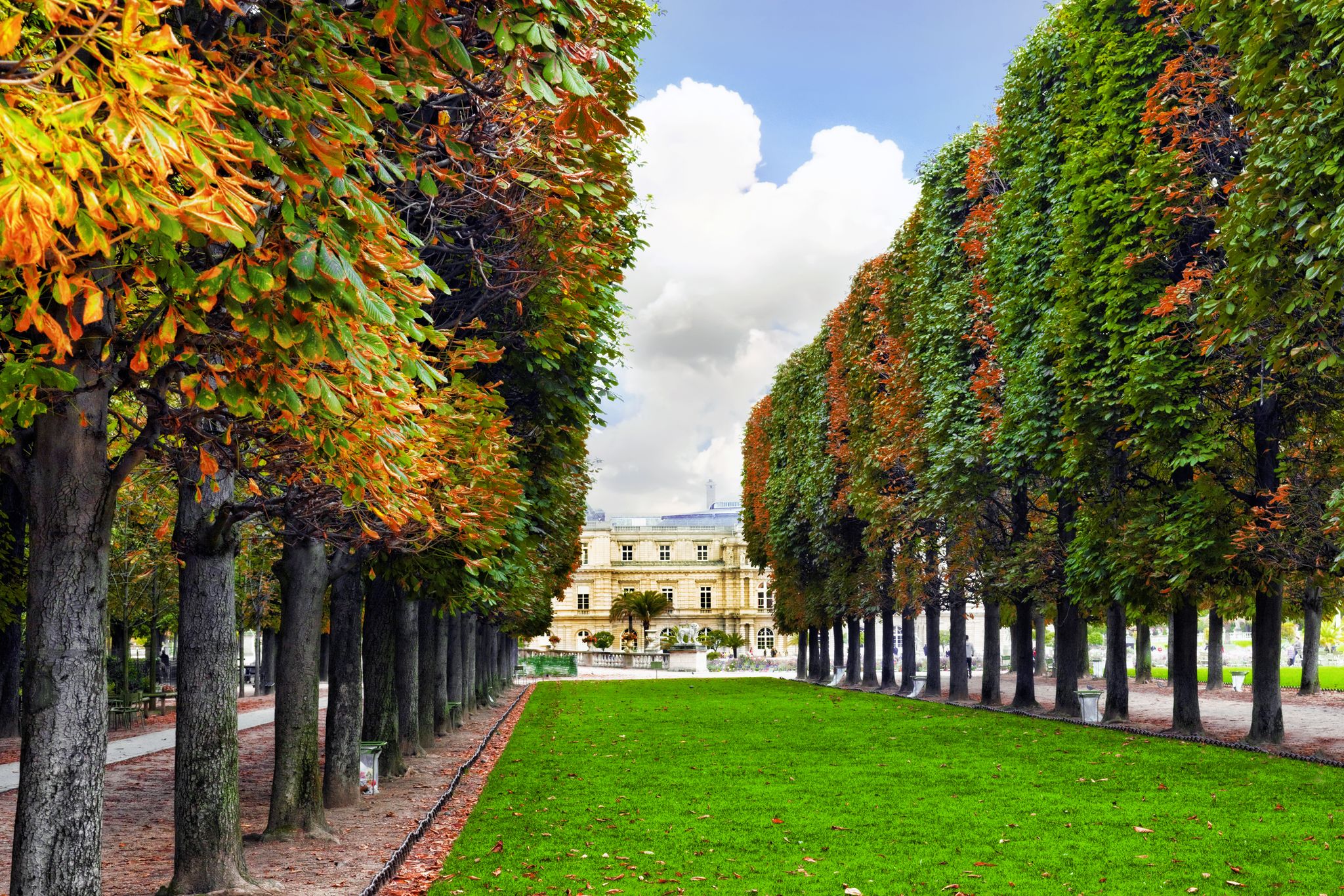 Photo of Luxembourg Garden(Jardin du Luxembourg) in Paris, France.