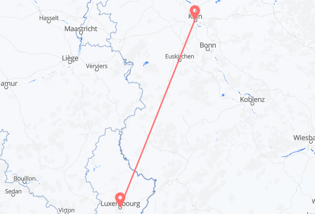 Luxembourg à Cologne