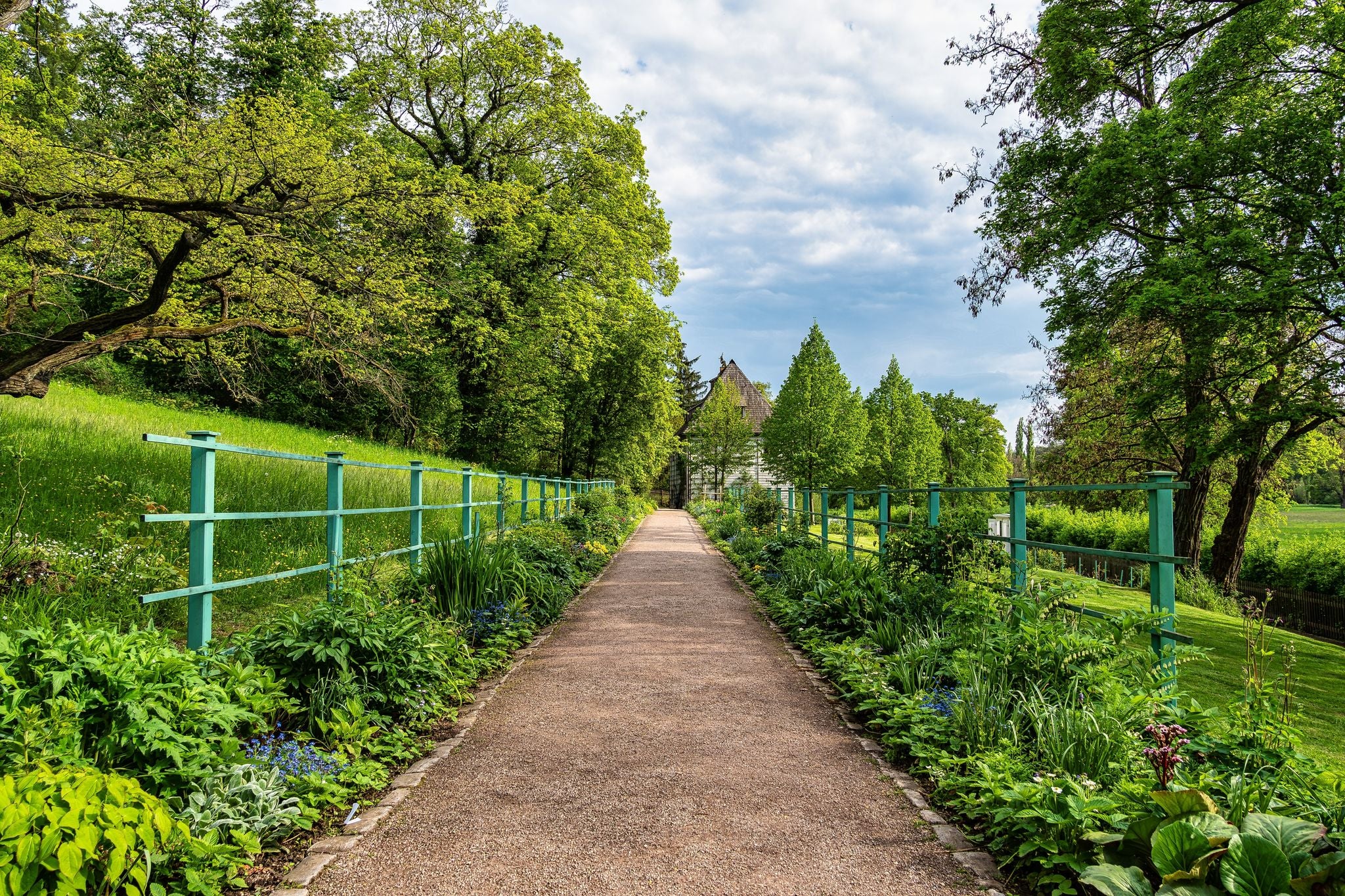The garden house with garden of Johann Wolfgang von Goethe in Weimar, Thuringia in Germany. Unesco World Heritage Site,