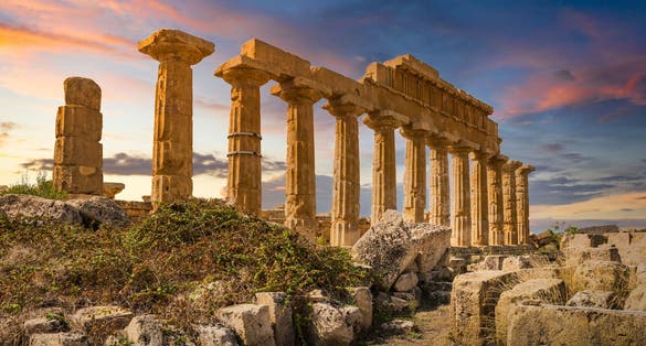 Photo of Selinunte temple, province of Trapani Sicily, Italy.