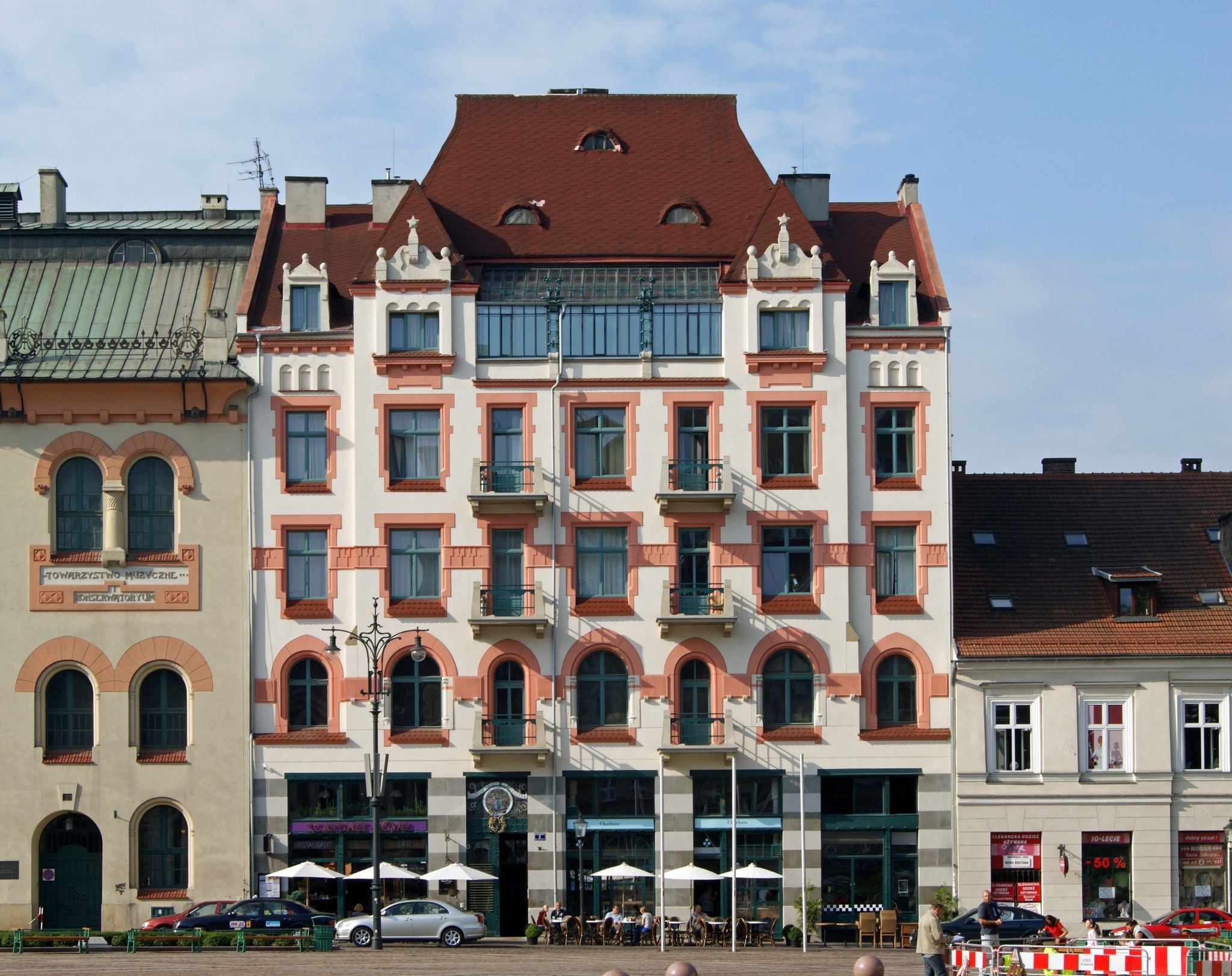 Wolny's Tenement (1909, designed by arch. Wiktor Miarczyński),Szczepanski square, Old Town, Krakow, Poland
