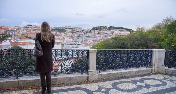 View of Lisbon from Miradouro de São Pedro de Alcântara