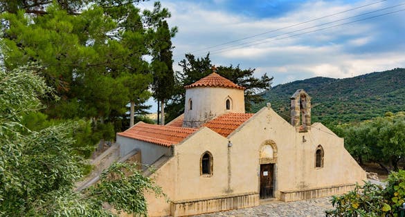 photo of view of Panagia Kera, Crete, Greece.
