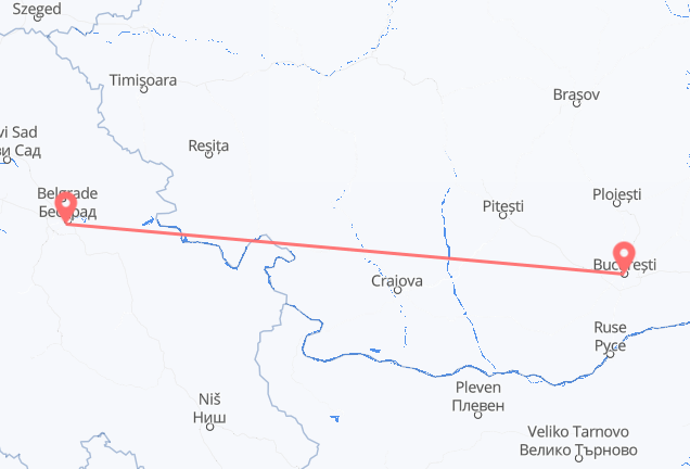 ベオグラード ブカレストへ