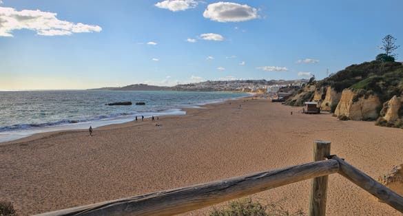 Albufeira beach,Praia dos Alemães in Algarve.