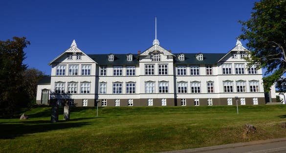 Photo of Akureyri Iceland.