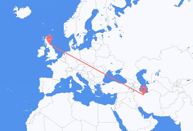 Tehran to Edinburgh