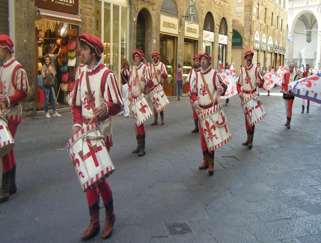 Historical parade during the Feast of St. John the Baptist in Florence, Italy..jpg