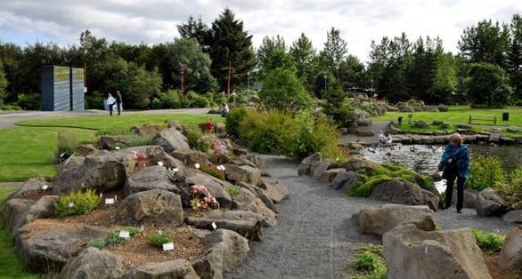 photo of view of Reykjavík Botanic Garden, Reykjavík, Iceland.