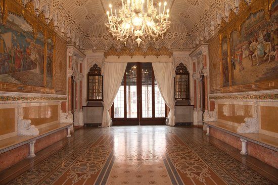 photo of view inside Palazzo Fizzarotti, Bari, Italy.